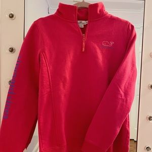 Hot Pink Vineyard Vines Quarter Zip